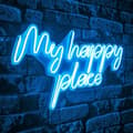 Pikkukuva 1 / 7: Koristeellinen muovinen led-valaistus My Happy Place - sininen