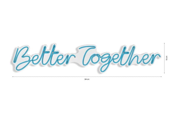 Dekorativ plast LED-belysning Better Together - Blå