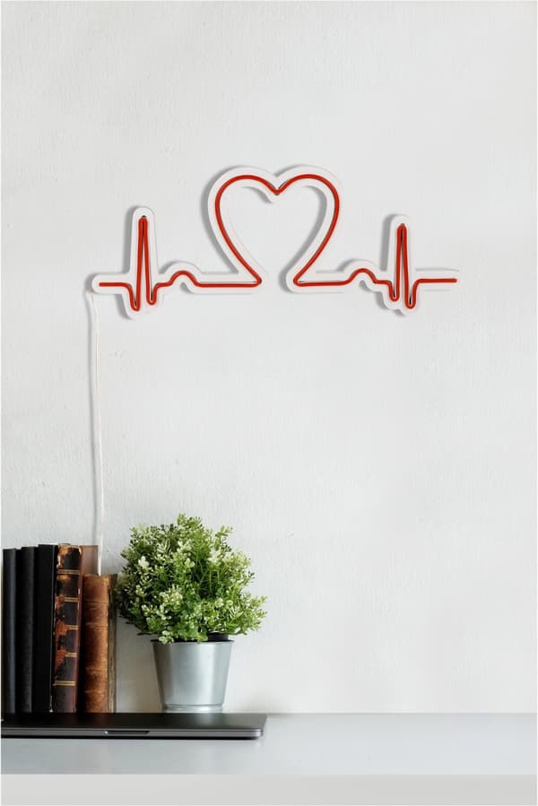 Dekorativ Plast Led Belysning Love Rhythm - Röd