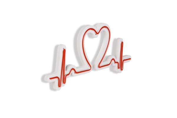 Dekorativ Plast Led Belysning Love Rhythm - Röd