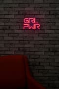 Miniatyrbillede 4 af 9: Dekorativ Plast Led Belysning Girl Power - Pink