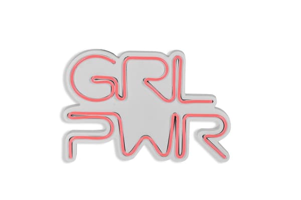 Dekorativ Plast Led Belysning Girl Power - Pink