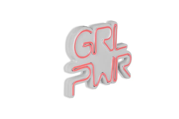 Dekorativ Plast Led Belysning Girl Power - Pink