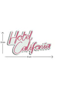 Miniatyrbild 6 av 7: Dekorativ Plast Led-belysning Hotel California - Röd