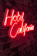 Miniatyrbild 2 av 7: Dekorativ Plast Led-belysning Hotel California - Röd