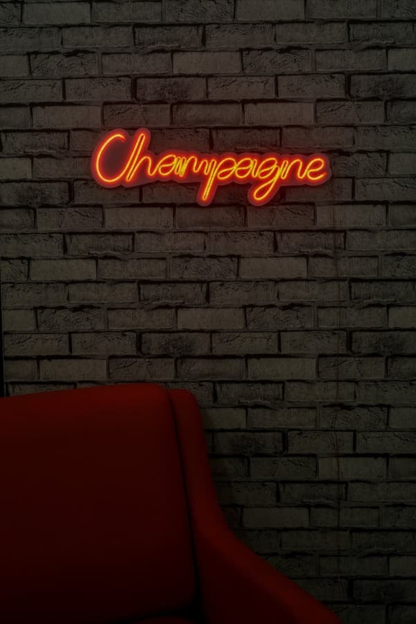Dekorativ Plast Led Belysning Champagne - Röd