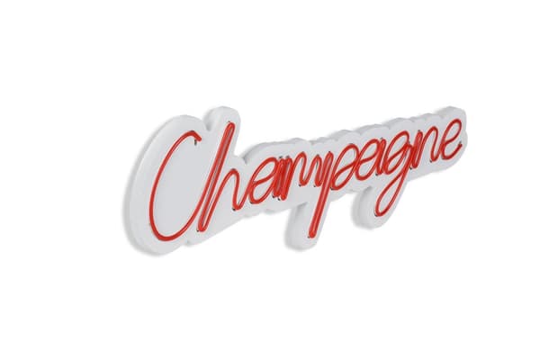 Dekorativ Plast Led Belysning Champagne - Röd