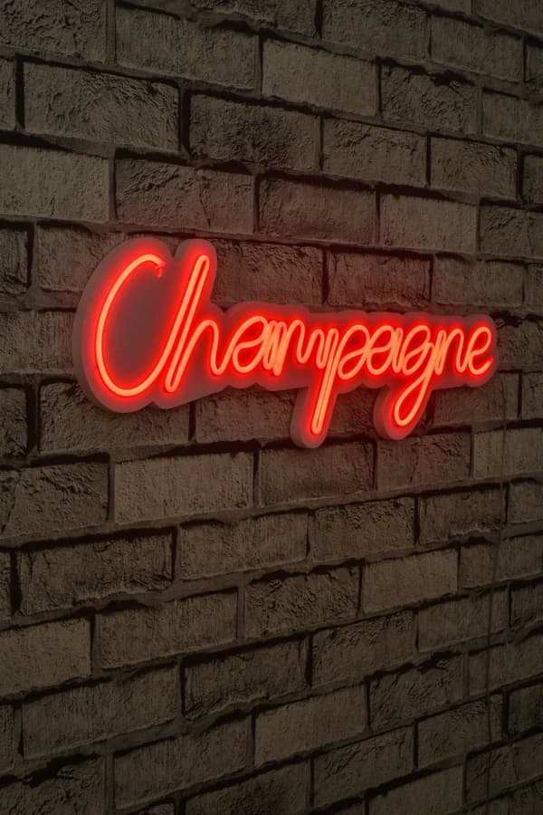 Dekorativ Plast Led Belysning Champagne - Röd