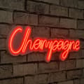 Miniatyrbild 1 av 9: Dekorativ Plast Led Belysning Champagne - Röd