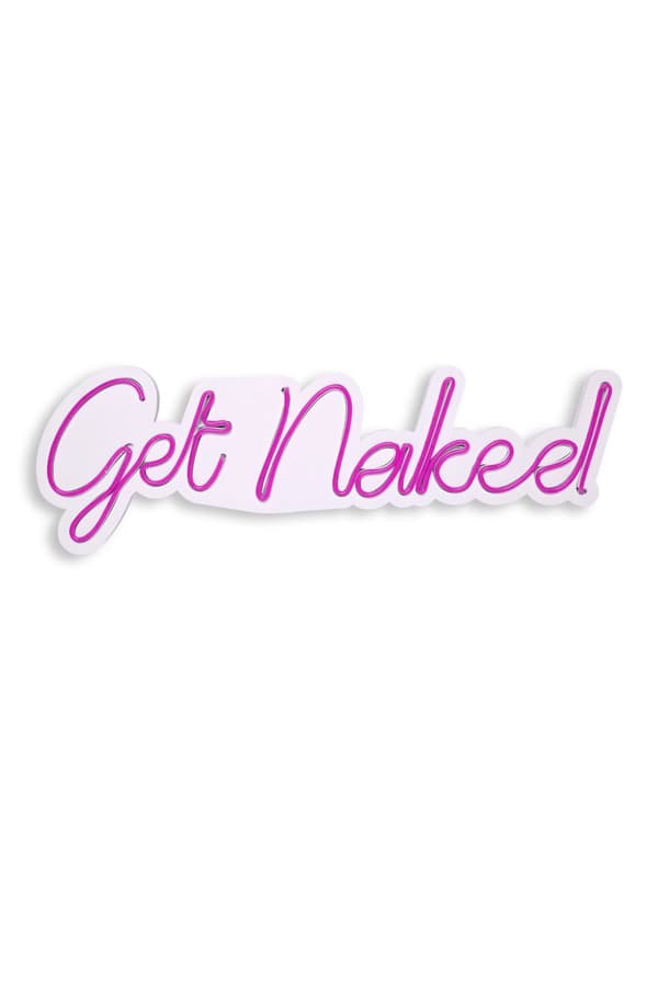 Dekorativ Plast Led Belysning Get Naked - Pink