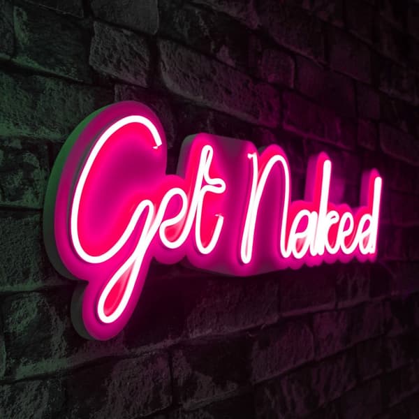 Dekorativ Plast Led Belysning Get Naked - Pink