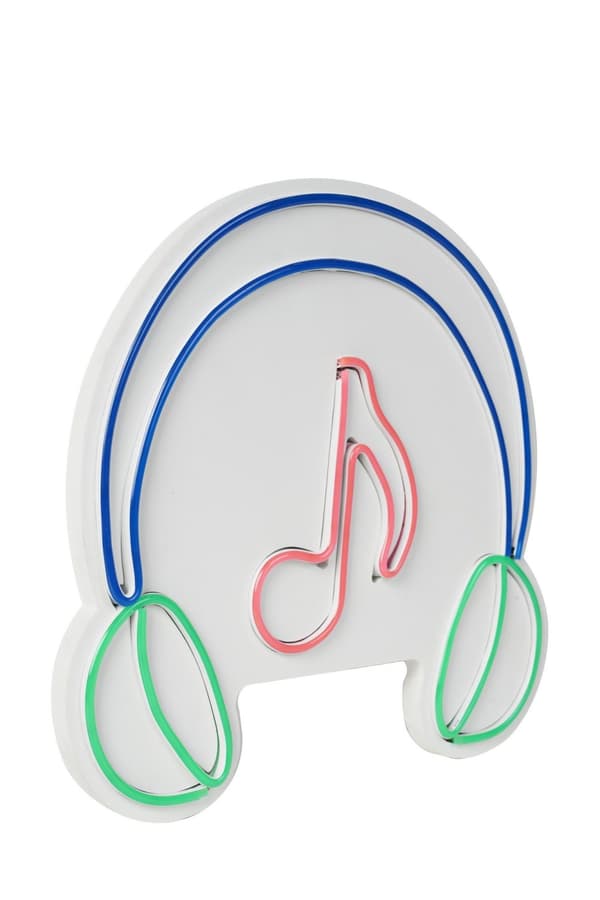 Dekorative Plastic Led Belysning Musik Lyd Hovedtelefoner - Pink