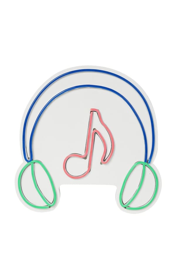 Dekorative Plastic Led Belysning Musik Lyd Hovedtelefoner - Pink