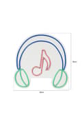 Miniatyrbillede 8 af 8: Dekorative Plastic Led Belysning Musik Lyd Hovedtelefoner - Pink