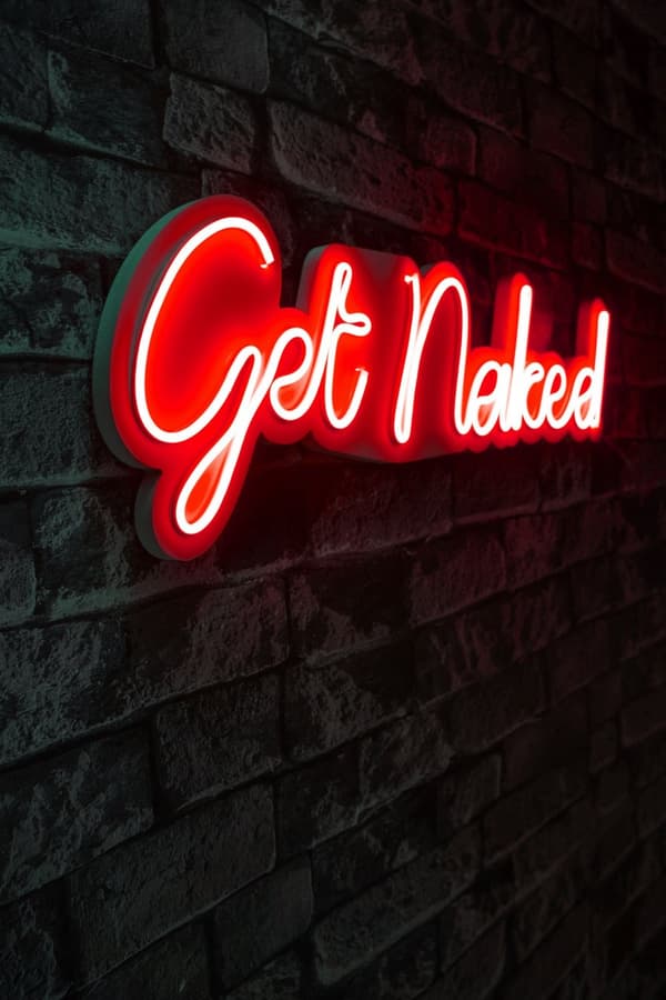 Koristeellinen muovinen led-valaistus Get Naked - punainen
