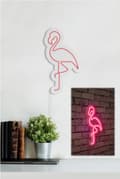 Pikkukuva 3 / 9: Koristeellinen muovinen led-valaistus Flamingo - vaaleanpunainen