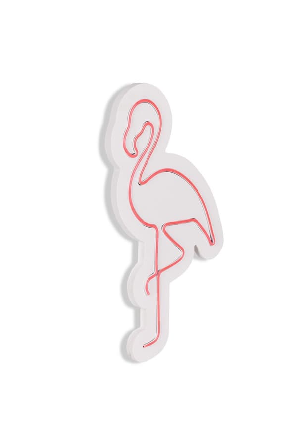 Koristeellinen muovinen led-valaistus Flamingo - vaaleanpunainen
