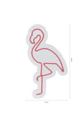 Pikkukuva 9 / 9: Koristeellinen muovinen led-valaistus Flamingo - vaaleanpunainen