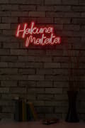 Miniatyrbild 3 av 9: Dekorativ Plast Led Belysning Hakuna Matata - Röd