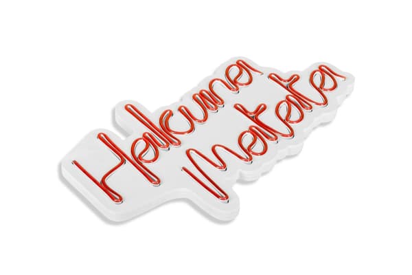 Dekorativ Plast Led Belysning Hakuna Matata - Röd