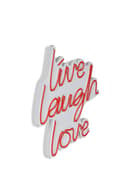 Miniatyrbild 8 av 9: Dekorativ Plast Led-belysning Live Laugh Love - Röd