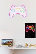 Miniatyrbillede 4 af 8: Dekorativ Plast Led-belysning Play Station Gaming Controller - Pink