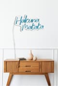 Miniatyrbillede 5 af 9: Dekorativ Plast Led Belysning Hakuna Matata - Blå