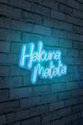 Miniatyrbillede 2 af 9: Dekorativ Plast Led Belysning Hakuna Matata - Blå