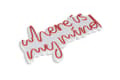Miniatyrbillede 6 af 9: Dekorativ Plast Led Belysning Where Is My Mind - Rød