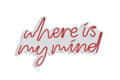 Miniatyrbillede 7 af 9: Dekorativ Plast Led Belysning Where Is My Mind - Rød