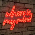 Miniatyrbillede 1 af 9: Dekorativ Plast Led Belysning Where Is My Mind - Rød