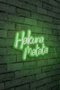 Miniatyrbillede 2 af 9: Dekorativ Plast Led Belysning Hakuna Matata - Grøn