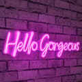 Pikkukuva 1 / 9: Koristeellinen muovinen led-valaistus Hello Gorgeous - vaaleanpunainen