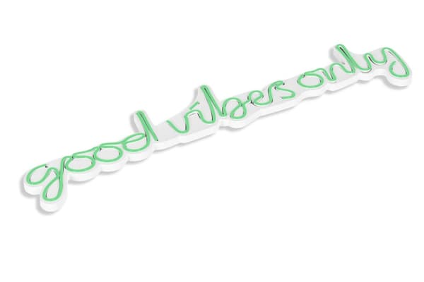 Koristeellinen muovinen led-valaistus, joka on vain hyvä - vihreä