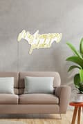 Miniatyrbillede 4 af 7: Dekorativ Plastic Led Belysning My Happy Place - Gul