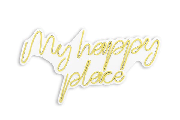 Dekorativ Plastic Led Belysning My Happy Place - Gul