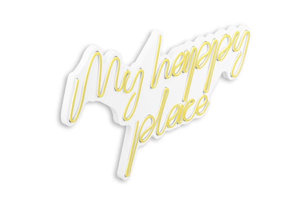 Dekorativ Plastic Led Belysning My Happy Place - Gul
