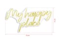 Miniatyrbillede 7 af 7: Dekorativ Plastic Led Belysning My Happy Place - Gul