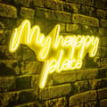 Miniatyrbillede 1 af 7: Dekorativ Plastic Led Belysning My Happy Place - Gul