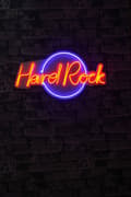 Miniatyrbilde 3 av 7: Dekorativ LED-belysning i plast Hard Rock - Blå, Rød
