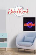 Miniatyrbilde 4 av 7: Dekorativ LED-belysning i plast Hard Rock - Blå, Rød