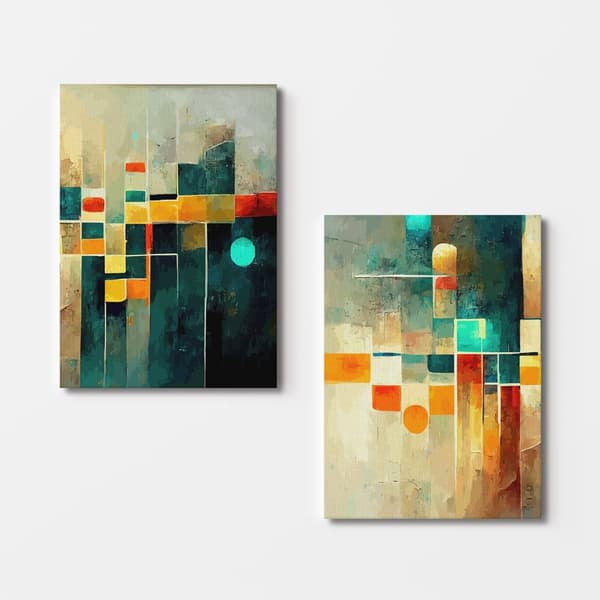 Dekorativt lerretsmaling (2 stykker) 2KNV4318 - 50 x 70