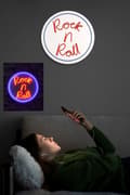 Miniatyrbild 4 av 7: Dekorativ Plast Led-belysning Rock n Roll - Flerfärgad