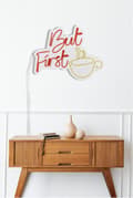 Miniatyrbild 5 av 9: Dekorativ Plast Led Belysning Men Först Kaffe - Röd Gul