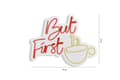 Miniatyrbild 8 av 9: Dekorativ Plast Led Belysning Men Först Kaffe - Röd Gul