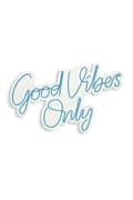 Pikkukuva 5 / 7: Koristeellinen muovinen led-valaistus Good Vibes Only 2 - Sininen