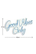 Pikkukuva 6 / 7: Koristeellinen muovinen led-valaistus Good Vibes Only 2 - Sininen