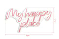 Miniatyrbilde 7 av 7: Dekorativ plast LED-belysning My Happy Place - Rosa