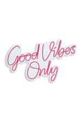 Pikkukuva 5 / 7: Koristeellinen muovinen led-valaistus Good Vibes Only 2 - punainen