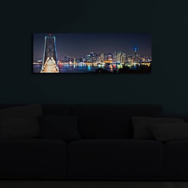 Dekorativt LED-belyst lerretsmaling 3090İACT-37